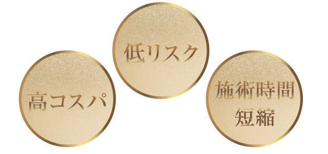 高コスパ・低リスク・施術時間短縮
