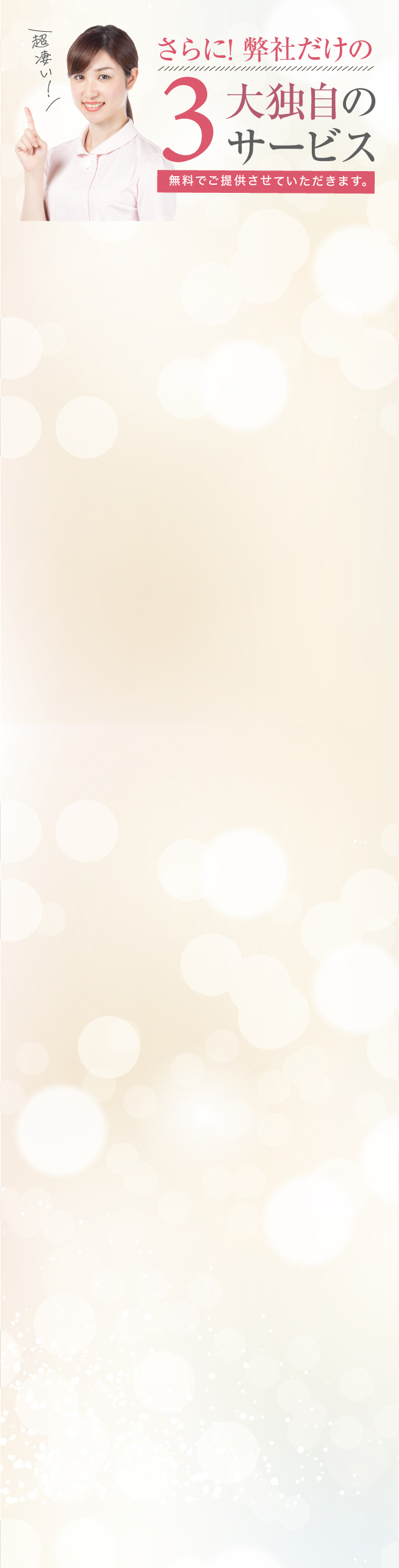 さらに弊社だけの4大独自サービス