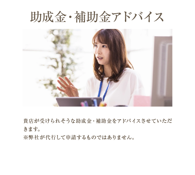 助成金・補助金のアドバイス